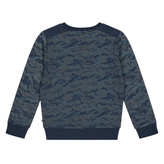 Farah Sweatshirt met ronde hals in camouflageprint voor kinderen (Blauw) - Image 2