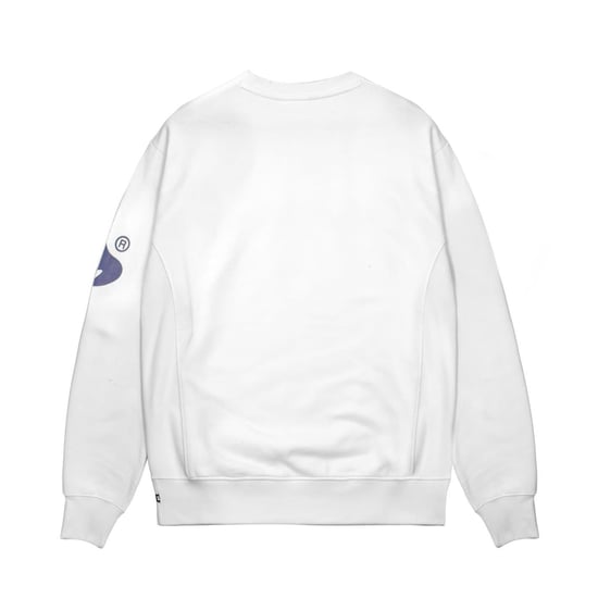 Money Unisex sweatshirt met lange mouwen en gebreid logo voor volwassenen (Wit) - Image 2