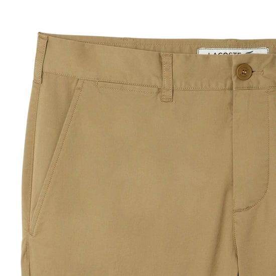 Lacoste Mens Stretch Slim Chinos (Beige) - Image 2