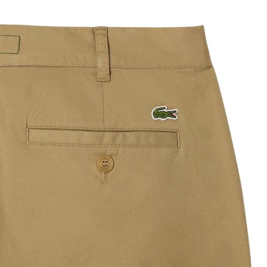 Lacoste Mens Stretch Slim Chinos (Beige) - Image 3