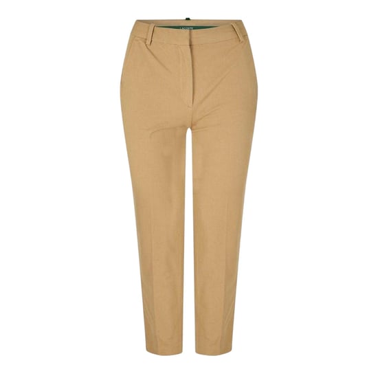 Lacoste Dames/Katoenmix Regular Chinos (Tan) - Image 2