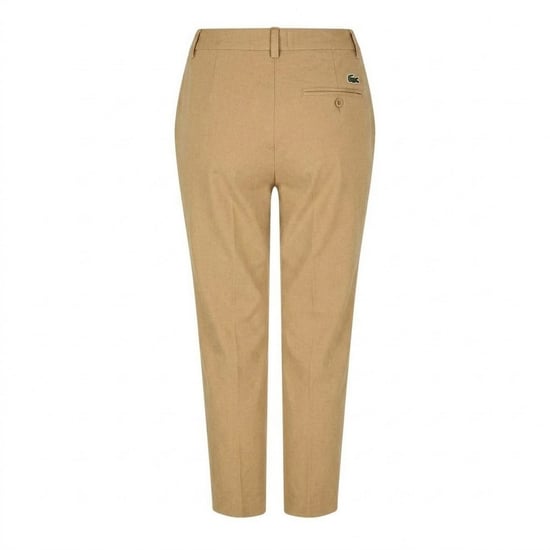 Lacoste Dames/Katoenmix Regular Chinos (Tan) - Image 3