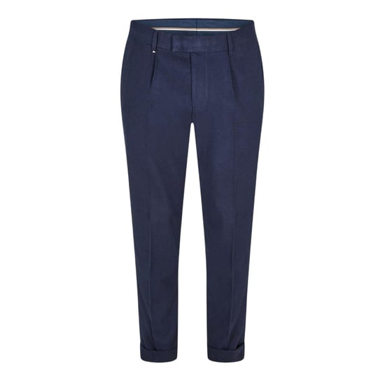 Boss Heren Genius-chino met plooien (Blauw) - Image 2