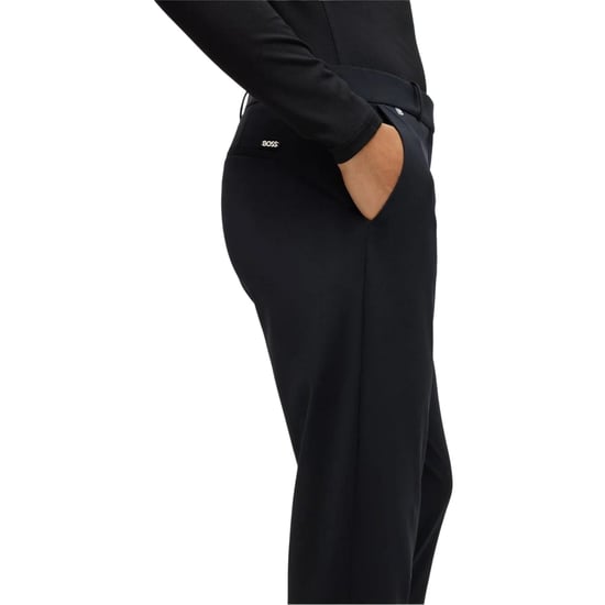 Boss Dames/Dames Effen Rechte Chino (Zwart) - Image 3