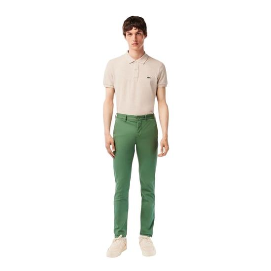 Lacoste Heren Biologisch Katoenen Slanke Chino (As) - Image 4