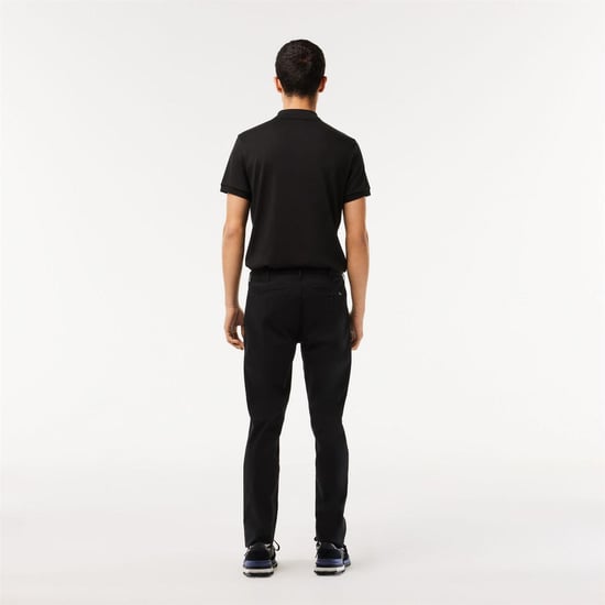 Lacoste Heren Biologisch Katoenen Slanke Chino (Zwart) - Image 3