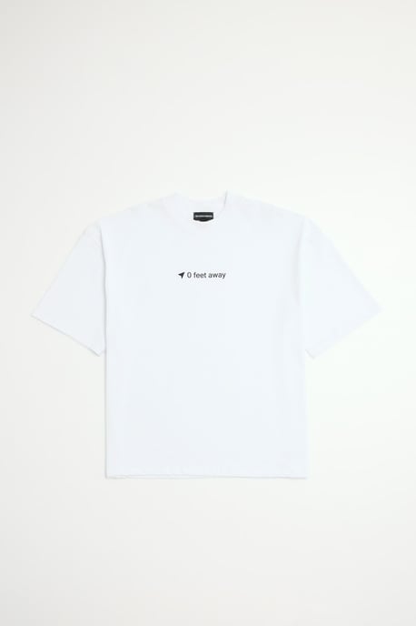 Oversized Boxy Heavyweight 0 Feet Away T-Shirt - Image 1