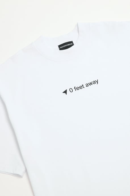 Oversized Boxy Heavyweight 0 Feet Away T-Shirt - Image 3
