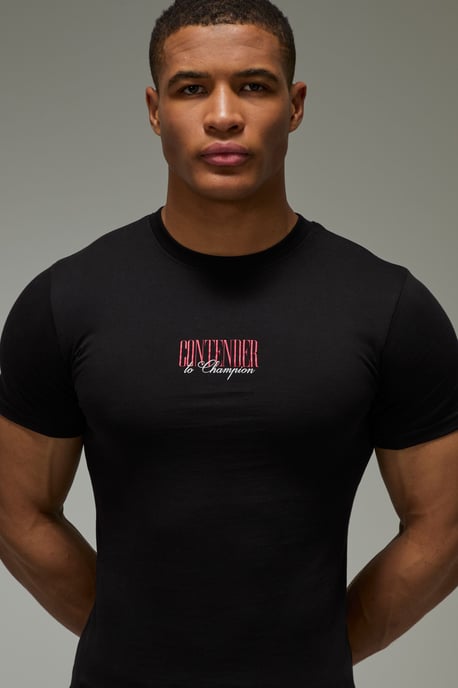 Man Active Boxing Muscle Fit T-Shirt - Image 3
