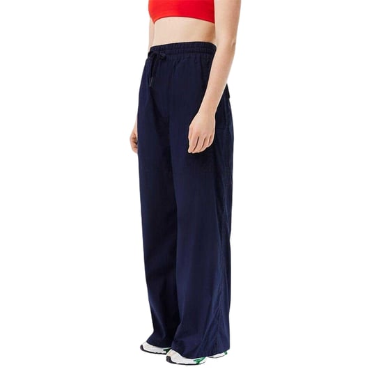 Lacoste Dames/Dames Oversized Broek Met Wijde Pijpen (Marineblauw) - Image 3