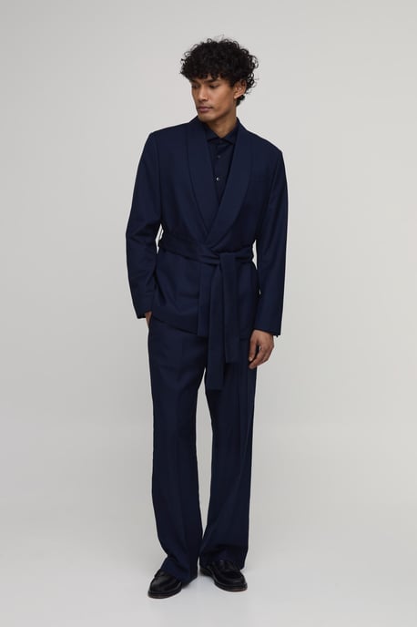 Wide Leg Belted Suit Trousers - Image 4