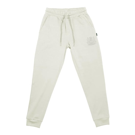 Aquascutum Mens Cotton Tapered Leg Slim Joggers (Beige) - Image 1