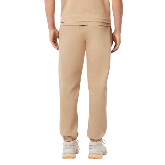 Lacoste Heren Biologisch Katoenen Normale Sweatbroek (Beige) - Image 3