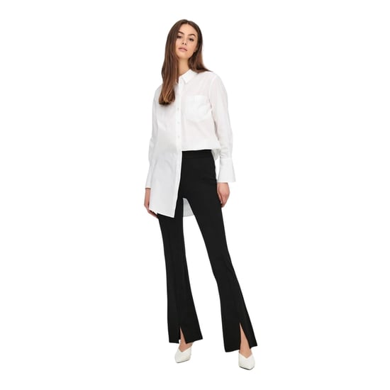 Only Dames/Dames Uitlopende Broek (Zwart) - Image 4