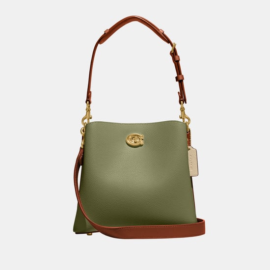 Willow Bucket Bag In Colorblock With Signature Canvas Interior - Image 1