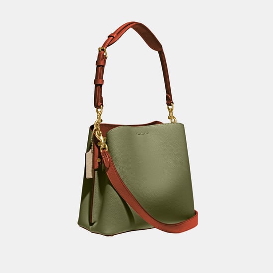 Willow Bucket Bag In Colorblock With Signature Canvas Interior - Image 2