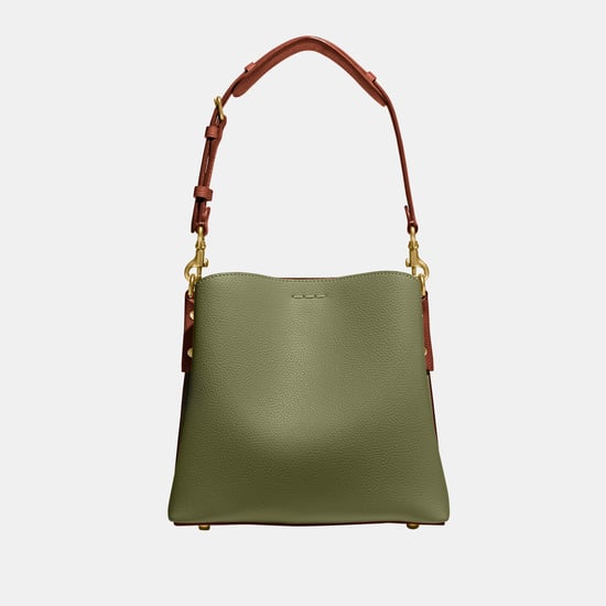 Willow Bucket Bag In Colorblock With Signature Canvas Interior - Image 3
