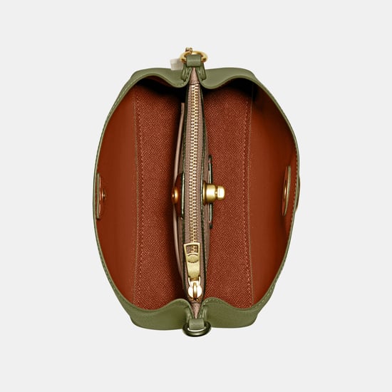 Willow Bucket Bag In Colorblock With Signature Canvas Interior - Image 4
