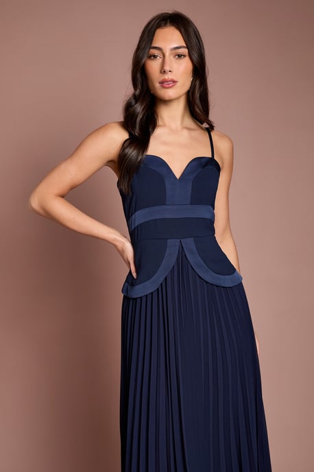 Strappy Crepe Maxi Dress - Image 2