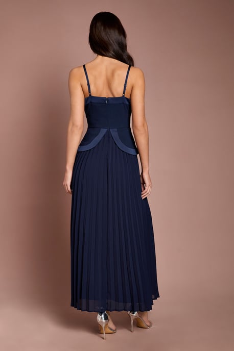Strappy Crepe Maxi Dress - Image 3