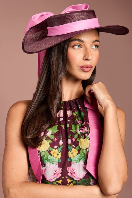 Lisa Tan Bow Detail Boater - Image 1