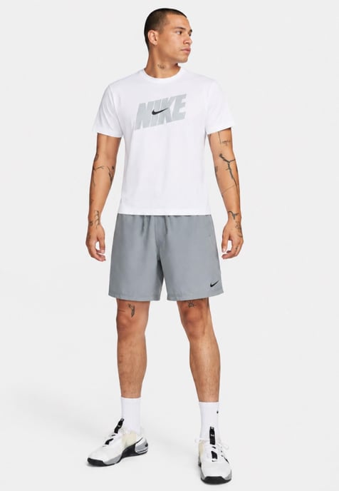 Nike Mens Dri-FIT Form 7-inch Unlined Versatile Shorts in Grey - Image 4