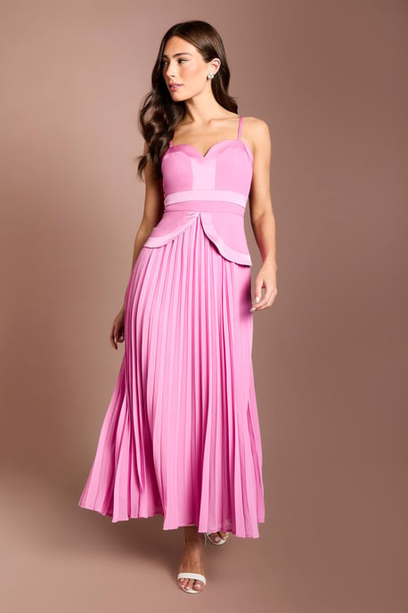 Strappy Crepe Maxi Dress - Image 1