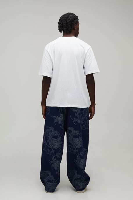 Dragon Tapestry Super Baggy Fit Jeans - Image 2