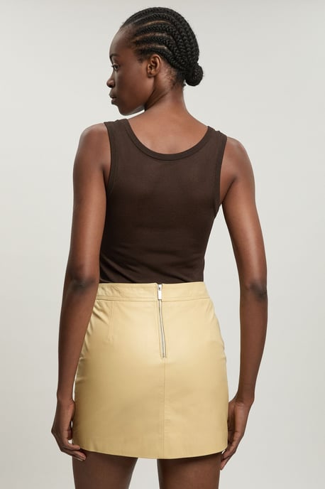 Forever Leather Mini Skirt - Image 3