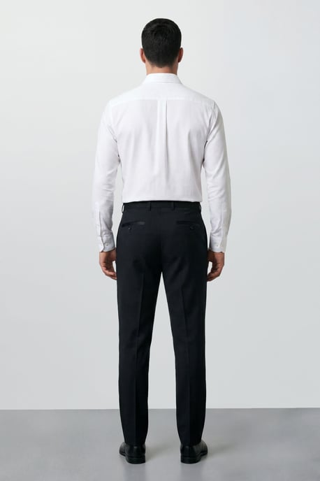 Plus & Tall Black Essential Tuxedo Suit Trousers - Image 3