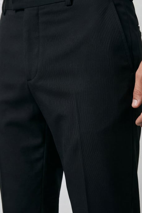 Plus & Tall Black Essential Tuxedo Suit Trousers - Image 4