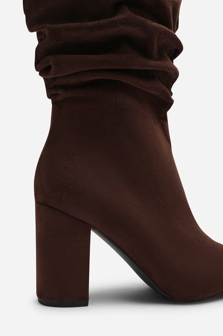 Wheres That From Womens Lilyana Ruched Heeled Calf Boot - Image 4