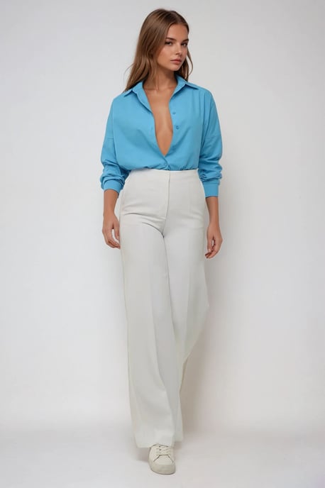 Classic Long Sleeve Cotton Shirt - Image 2