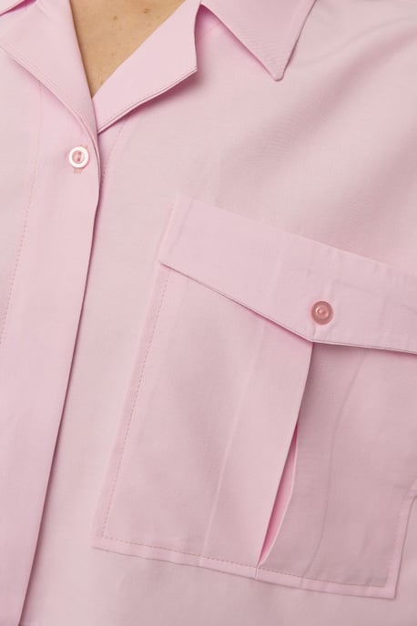 Crop Shirt met een Zakdetail - Image 6