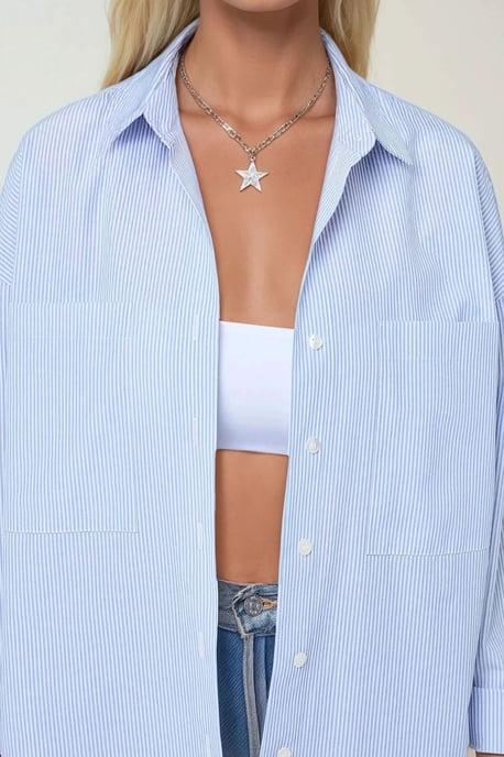 Striped regular Fit Long Sleeve Soft Shirt - Image 4