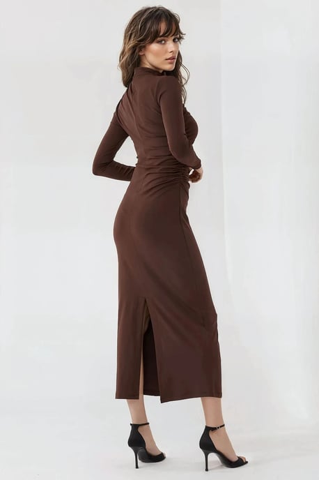 Bodycon Gedrapeerde Midi-jurk - Image 2