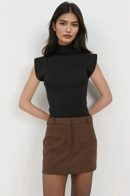 Geruite Mini Skorts - Image 6