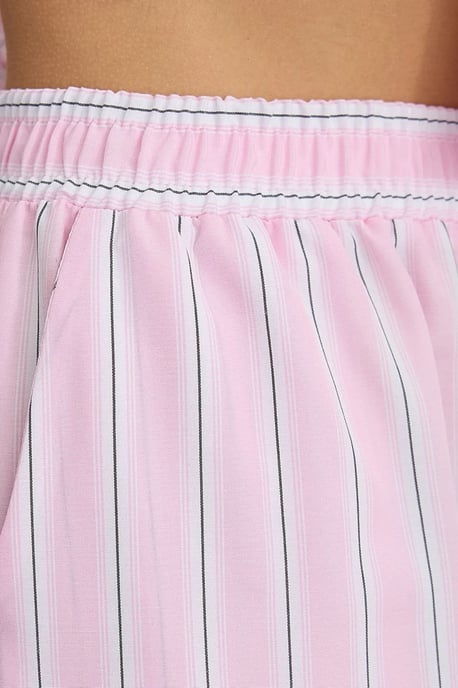 Brede Gestreepte Broek met Elastische Taille - Image 5