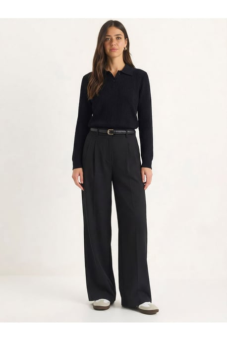 Getextureerde Polo Kraag Sweater - Image 4