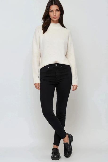 Knit Half Turtleneck Sweater - Image 3