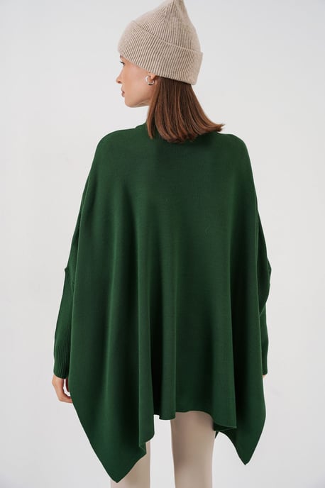 Oversized Half-Turtleneck Long Sleeve Knit Sweater - Image 6