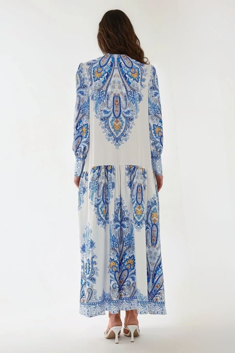 Printed Long Sleeve Maxi Dress - Image 5