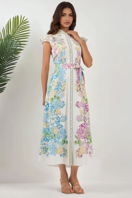 Floral Tippet Maxi Dress - Image 2