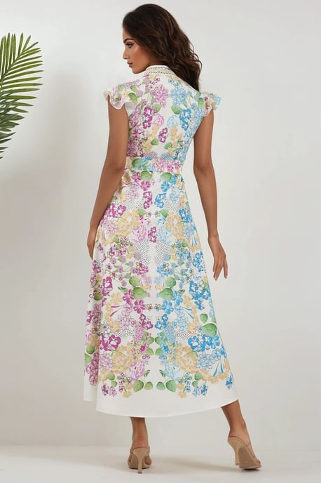 Floral Tippet Maxi Dress - Image 4