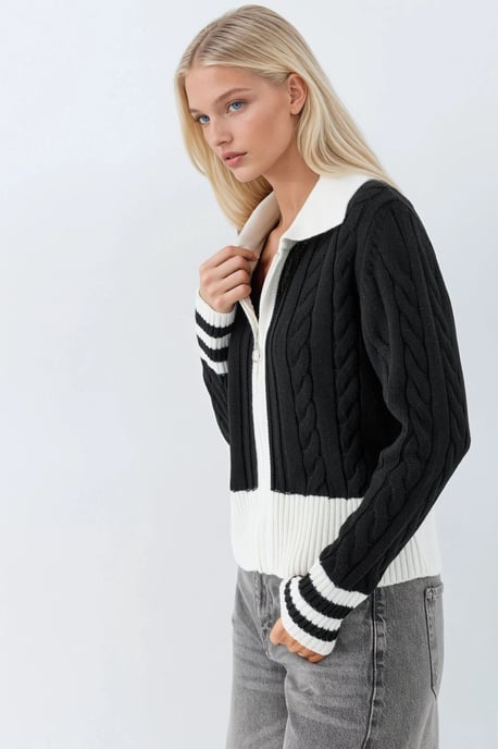 Polokrage Zip-up Kofta - Image 4