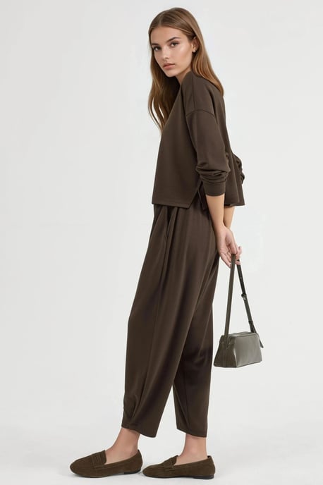 Modal Touch Blouse & Salwar Pants Co-ord Set - Image 2