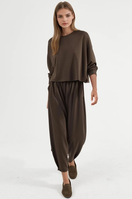 Modal Touch Blouse & Salwar Pants Co-ord Set - Image 4