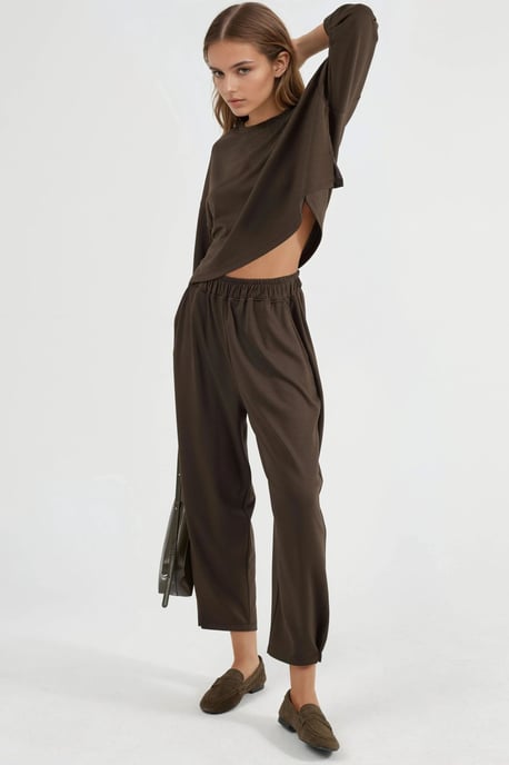 Modal Touch Blouse & Salwar Pants Co-ord Set - Image 6
