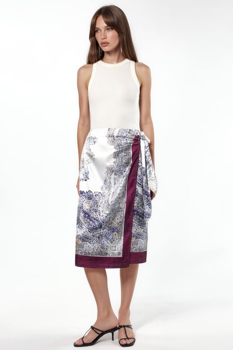 Satin Wrap Rok - Image 3
