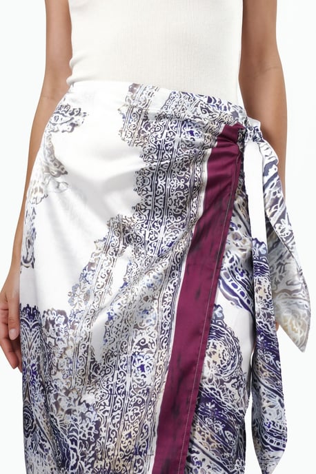 Satin Wrap Rok - Image 6